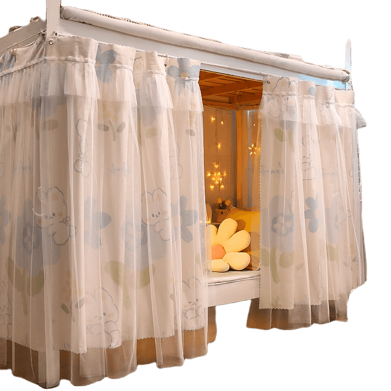 床帘下铺学生宿舍床遮挡帘寝室遮光帘上下铺架子床围帘单人床桌帘