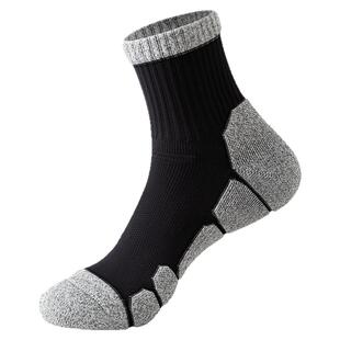 专业徒步登山袜男冬季加厚保暖户外跑步运动袜子男款毛巾厚底冬天