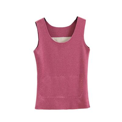 无痕德绒保暖贴片背心吊带