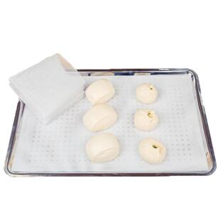 长方形硅胶蒸笼垫 蒸笼布硅胶屉布蒸馒头垫 白色加厚食品级蒸笼垫