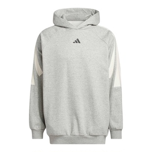 adidas阿迪达斯篮球加绒运动连帽卫衣2026春男女宽松套头衫KB7540