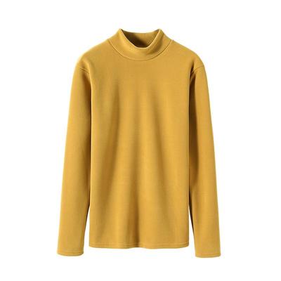 秋冬长袖加绒加厚打底衫女