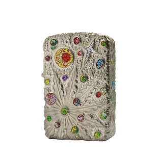 战甲护盾钛合金1941手雕陨石坑煤油打火机奢华耐用钛戟内胆男礼物