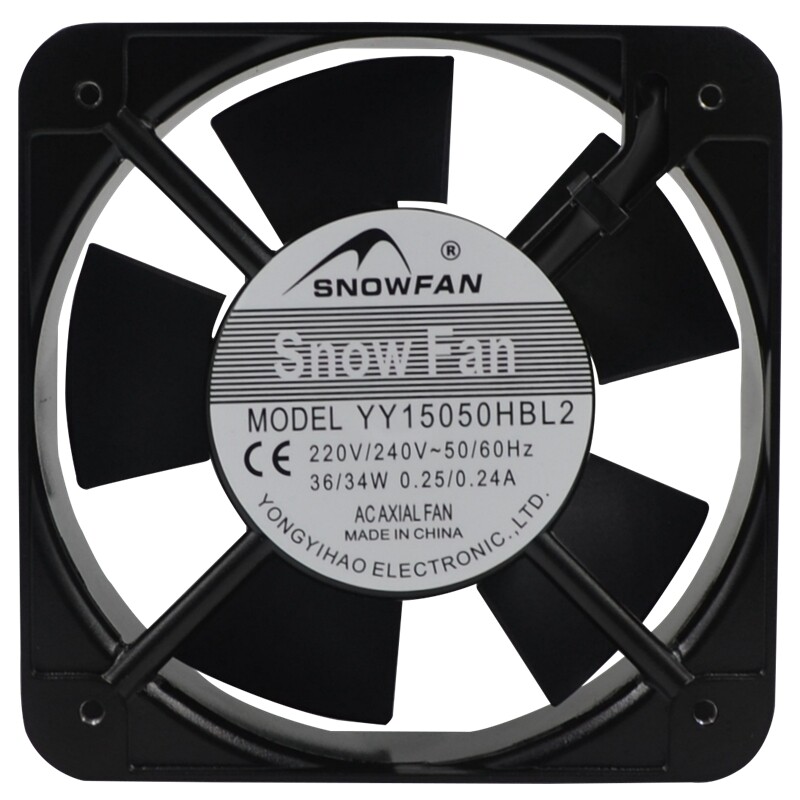SNOWFAN全新15CM15050双滚珠220V散热风扇交流380V机柜轴流风机