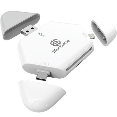 苹果安卓电脑三用SD/TF读卡器