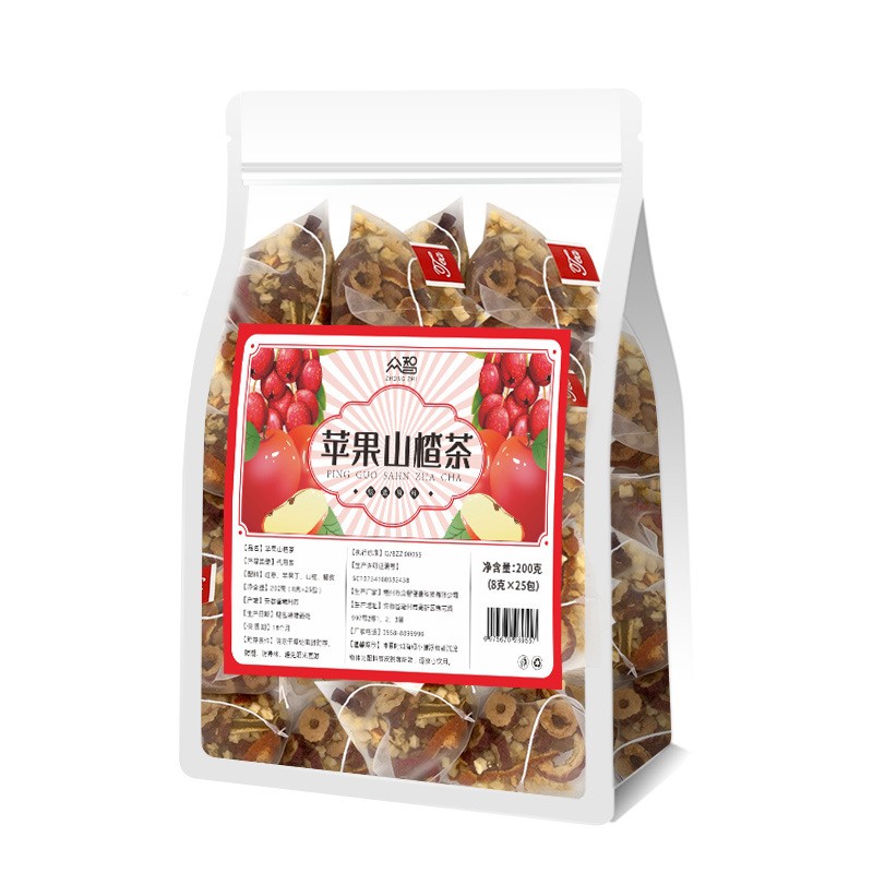 苹果山楂茶女生体态轻盈红枣陈皮代用茶三角包泡水冲饮无糖无添加