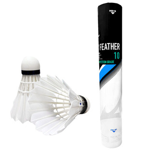 Mizuno美津浓正品大赛用羽毛球10训练专业优选鹅毛硬头耐打12只装