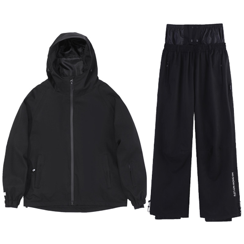 DOOREK蘑菇头新款单板双滑雪服套装男女装备加棉防水韩版宽松大码