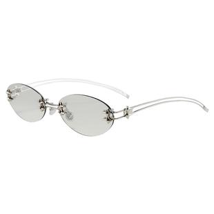 GM墨镜太阳眼镜男女jennie同款无框圆框千禧风防紫外线高级感WKSX