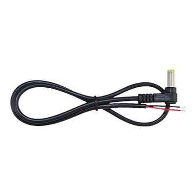 dc线5.5*2.1黄音叉弯头适配器