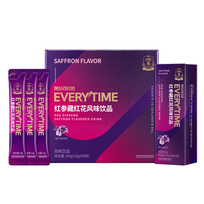 正官庄红参液藏红花风味口服液