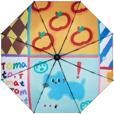 cmon晴雨伞卡通黑胶防紫外线好看