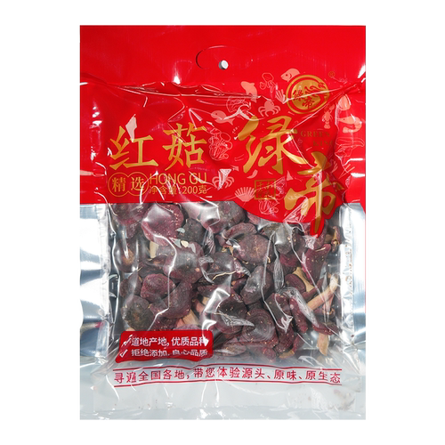 绿帝精选红菇  福建特产干货红蘑菇山珍煲汤食材100g
