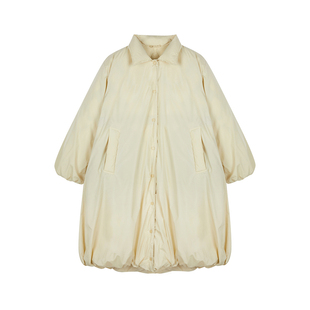 【正反两穿】JNBY/江南布衣冬长款羽绒服女下摆抽绳简约休闲外套