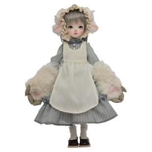 原创正版六分bjd娃娃可爱玩偶丫头秋冬氛围感小羊头巾SD人形玩偶