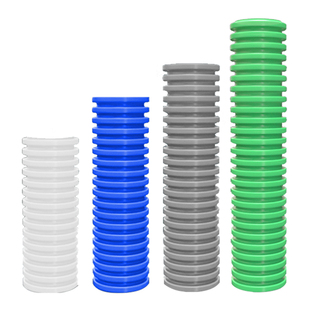 新风系统pe管道食品级抗菌阻燃双层隔音波纹软管新风消音管道配件