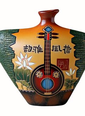 酒柜装饰品摆件陶瓷花瓶工艺品