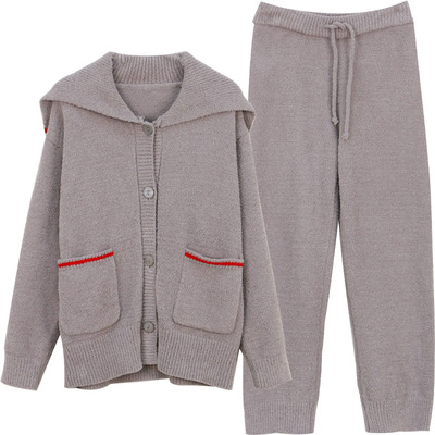 朵朵可可女性半边绒羽毛绒家居服