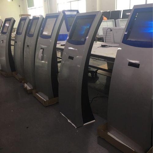 19寸立式查询机 排队叫号取票机 窗口打票机 自助终端机器人厂家