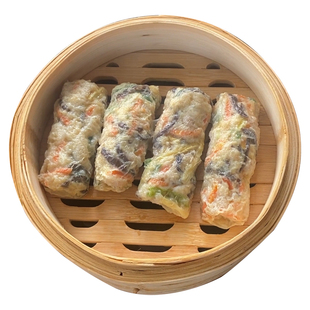 加藤利鸡丝腐皮卷微波即食早茶点心港式鲜竹卷广东速冻点心半成品