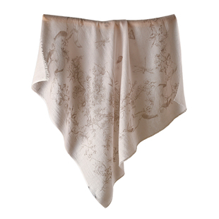 山羊绒围巾丝巾女士2026新款春季薄三角高端小方巾轻奢高级感纱巾