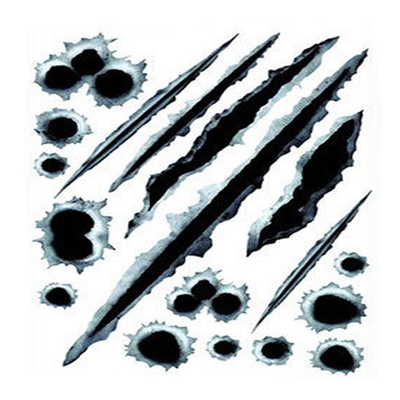 划痕遮挡贴贴纸弹孔仿真个性汽车