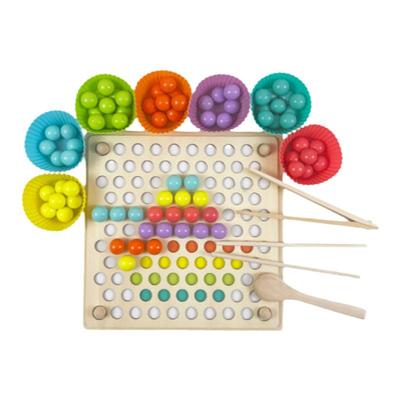 筷子夹珠子游戏感统训练玩具