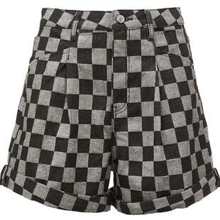 【ONLY奥莱】春夏新款时尚A字显瘦高腰卷边阔腿短裤牛仔裤女