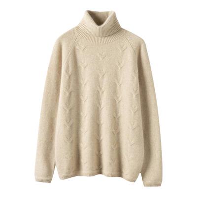 纯山羊绒套头秋冬宽松针织打底