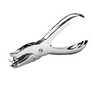 得力单孔打孔机金属打孔钳手动迷你圆孔打洞打眼器活页纸张打孔器