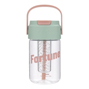 新款大容量便携茶隔水杯女生高颜值随手杯大肚吸管杯男生咖啡杯子