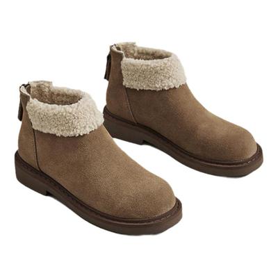 15mins厚底雪地靴女秋冬季