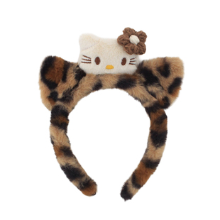 可爱豹纹猫咪毛绒发箍居家少女洗脸头箍化妆敷面膜压发发卡发饰品