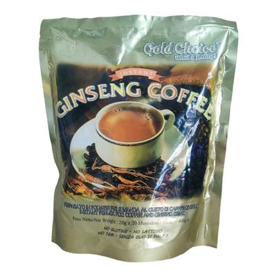 意大利原装进口咖啡gold choice含糖补能人参咖啡速溶400g便携装