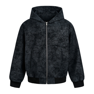 Dream made美式cleanfit荔枝皮连帽外套男款春秋季男生高级感夹克