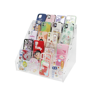 手机管理收纳盒桌面钢化膜存放置物架杂物卡片遥控器放置盒子包邮