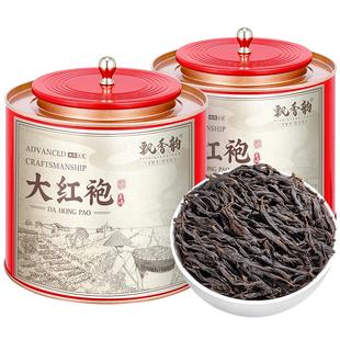 飘香韵 特级大红袍茶叶 正宗浓香型乌龙茶肉桂茶岩茶自己喝礼盒装