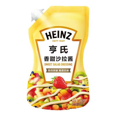 亨氏香甜沙拉酱200g挤挤袋装家用水果蔬菜色拉酱肉松面包寿司食材