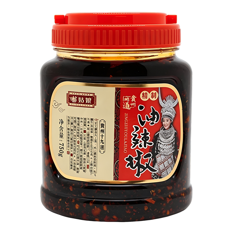 贵州特产苗姑娘精制油辣椒750g