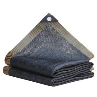 户外加筋遮阳网加厚加密防晒网抗老化遮阴黑网黑沙太阳网庶阳隔热