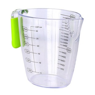 加厚透明烘焙量杯带刻度耐高温塑料量杯大容量柄200 900ml带 400