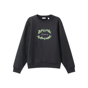 BURBERRY博柏利 男士花卉徽标刺绣宽松版加绒圆领卫衣 8097852