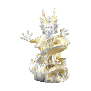 轻奢生肖盘龙摆件客厅办公室时尚装饰品博古架书柜玄关工艺品礼品