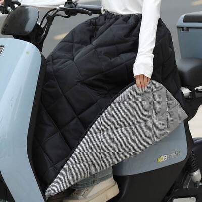 可穿可挂加绒电动车护膝骑摩托车保暖护腿挡风被挡风衣加厚防风裙