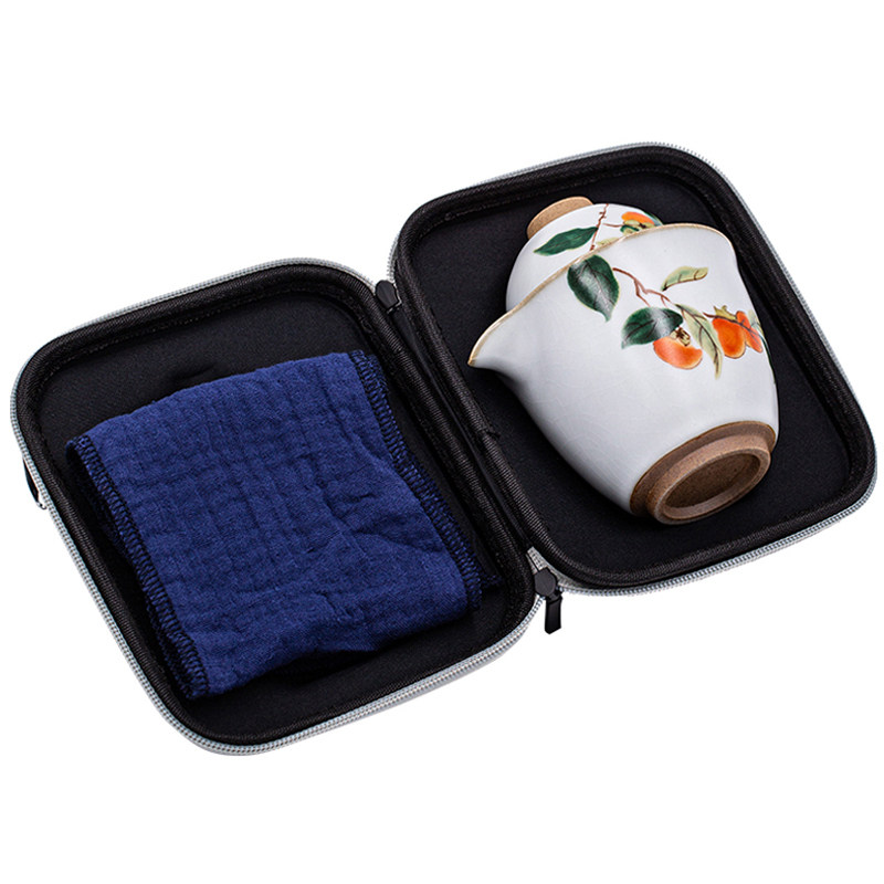 汝窑陶瓷汝窑两杯整套功夫茶具