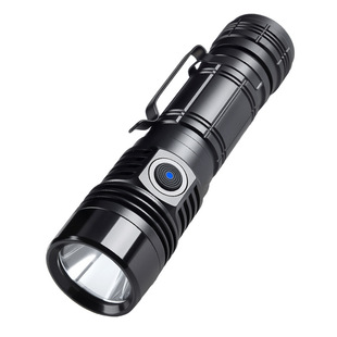 松美新款X40超亮手电筒户外强光远射抱夹便携2000流明 续航 21700