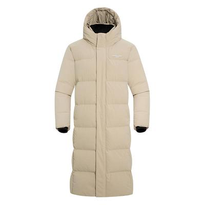 诺诗兰男女保暖防泼水长款鹅绒服