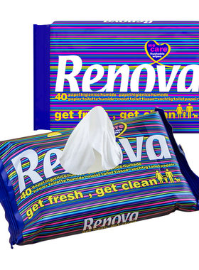Renova葡萄牙湿厕纸便携
