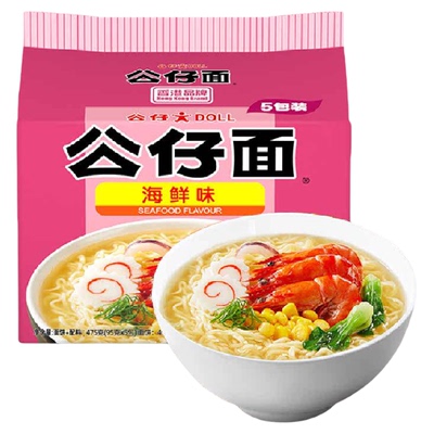 香港公仔碗仔面袋装速食夜宵汤面