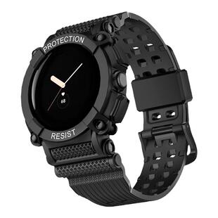 适用谷歌Google Pixel watch2智能手表带方程谷歌手表 pixelwatch硅胶TPU一体腕带防摔固定个性替换表链配件